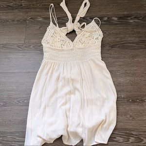 Cream Lacey Sundress